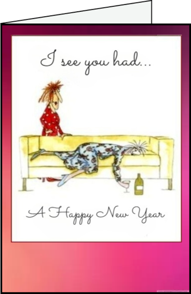 free personalized new year Greeting card