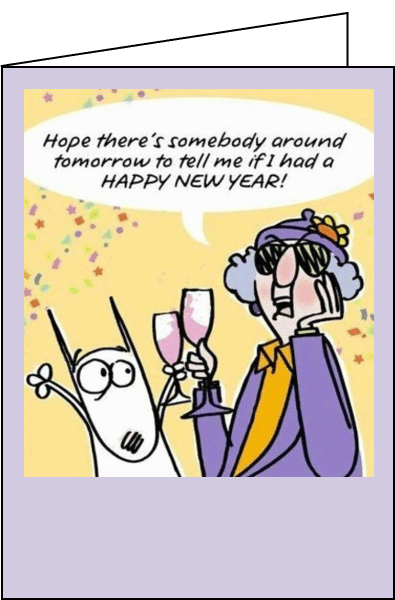 free personalized new year Greeting card